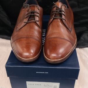 Cole Haan Men's Brown Leather Shoes Brotosh Tan Size 9. Lenox Hill Cap